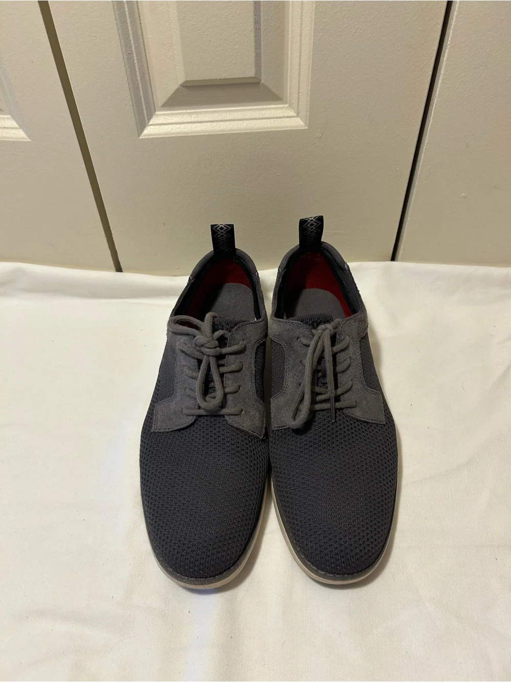 UGG Men's Charcoal Grey Knit Lace-Up Derby